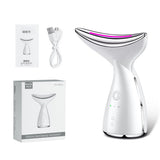 Microcurrent Neck Face Beauty Device With 3 Colors LED Photon Therapy Skin Tighten Reduce Double Chin Face Lifting Devices