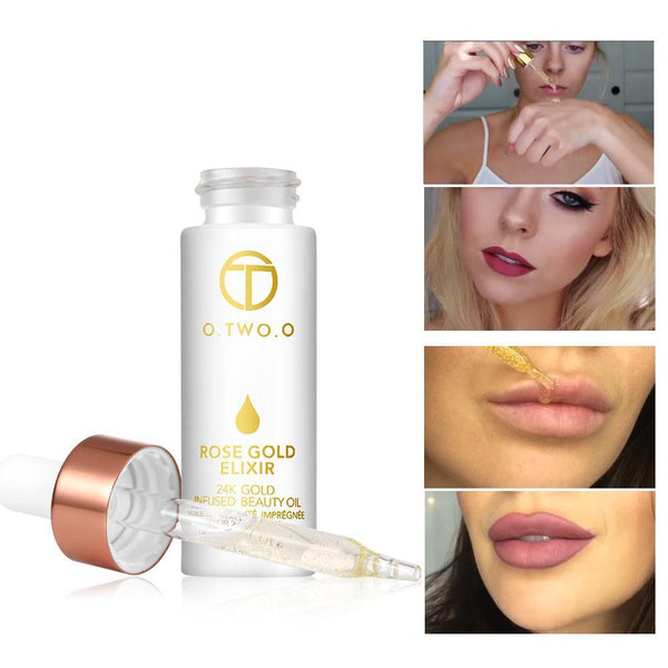 Rose Gold Elixir Skin Makeup Oil For Face Essential Oil Before Primer Foundation Moisturizing Face Oil Anti-aging