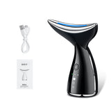 Microcurrent Neck Face Beauty Device With 3 Colors LED Photon Therapy Skin Tighten Reduce Double Chin Face Lifting Devices
