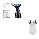 Microcurrent Neck Face Beauty Device With 3 Colors LED Photon Therapy Skin Tighten Reduce Double Chin Face Lifting Devices