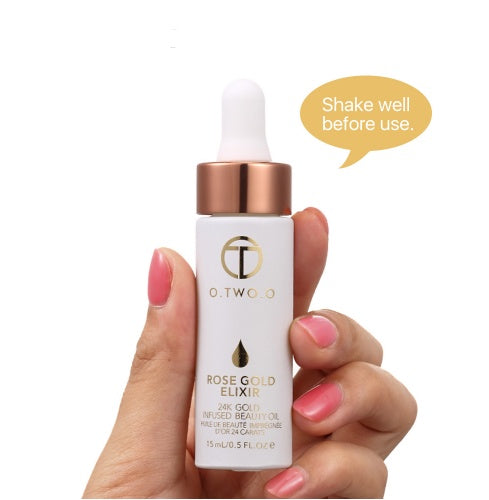 Rose Gold Elixir Skin Makeup Oil For Face Essential Oil Before Primer Foundation Moisturizing Face Oil Anti-aging