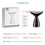 Microcurrent Neck Face Beauty Device With 3 Colors LED Photon Therapy Skin Tighten Reduce Double Chin Face Lifting Devices