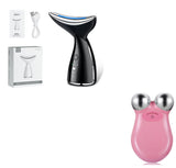 Microcurrent Neck Face Beauty Device With 3 Colors LED Photon Therapy Skin Tighten Reduce Double Chin Face Lifting Devices
